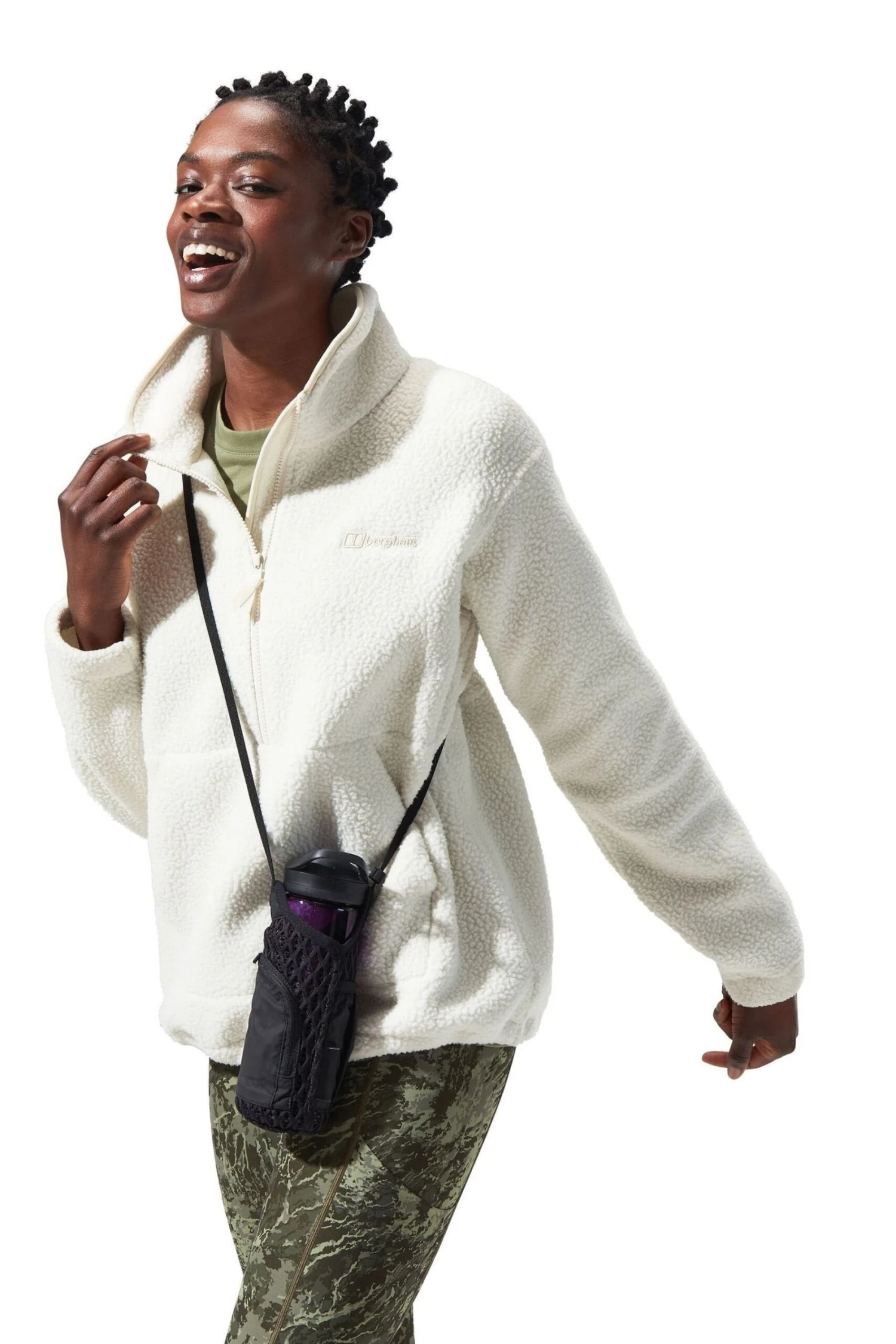 Berghaus Hawksker Half Zip White Fleece 5 Berghaus Hawksker Half Zip White Fleece - Imagen 5