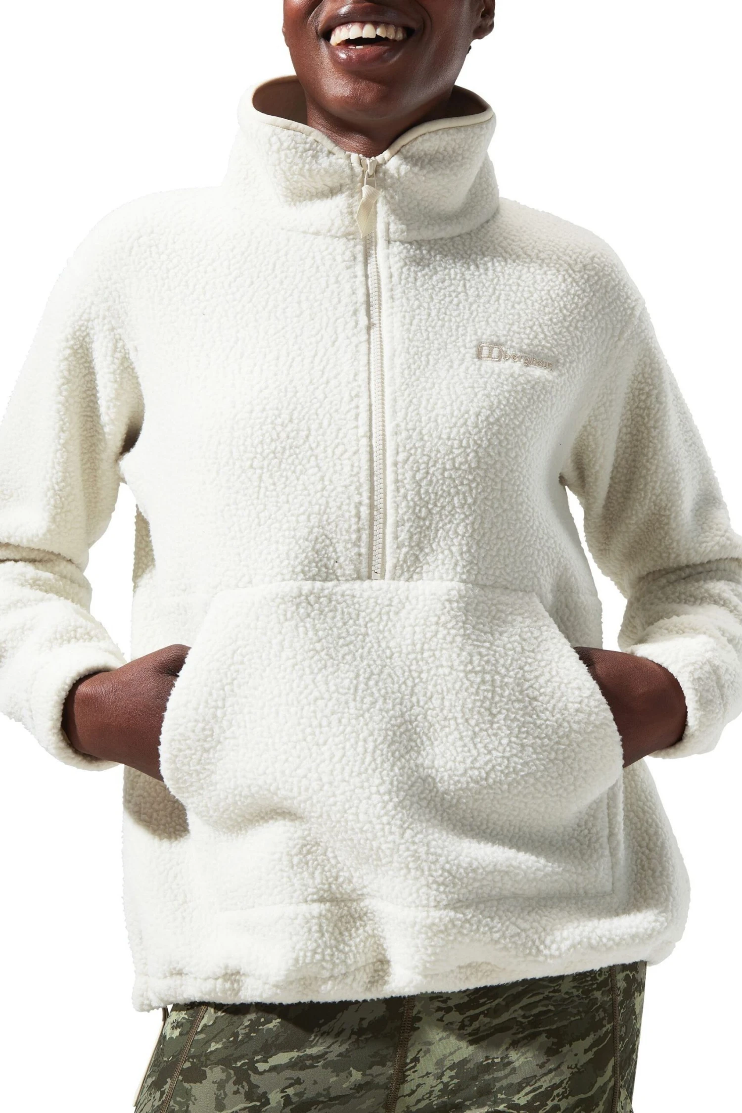 Berghaus Hawksker Half Zip White Fleece 8 Berghaus Hawksker Half Zip White Fleece - Imagen 8