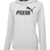 Puma Grey Logo Hoodie