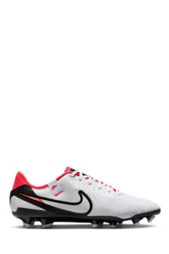 Nike White Tiempo Legend 10 Academy Firm Ground Football Boots-Blanco