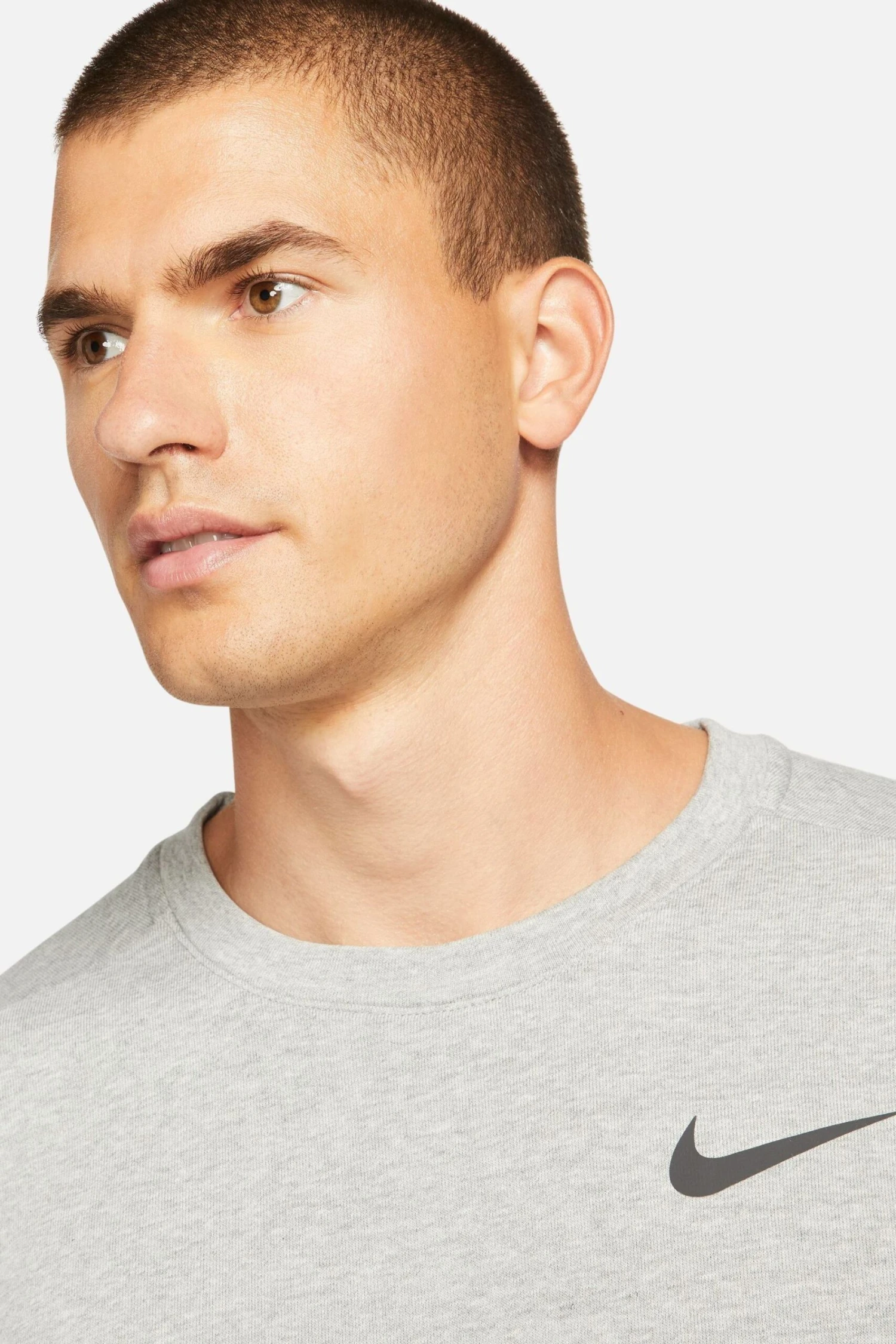 Nike Grey Dri-FIT Training Crew Top-Gris 4 Nike Grey Dri-FIT Training Crew Top-Gris - Imagen 4