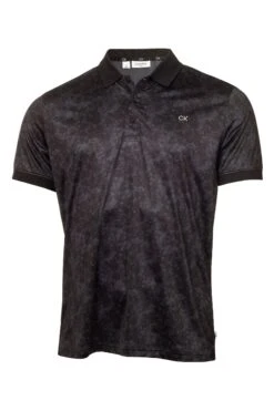 Calvin Klein Golf Black Tie Dye Print Polo Shirt -Tienda Barata Deporte D68546s5
