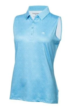 Calvin Klein Golf Blue Crackle Sleeveless Polo Shirt 19 Calvin Klein Golf Blue Crackle Sleeveless Polo Shirt -Tienda Barata Deporte D68626