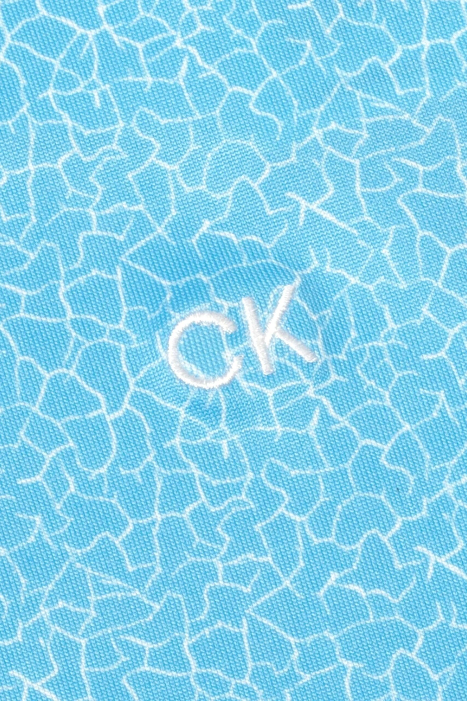 Calvin Klein Golf Blue Crackle Sleeveless Polo Shirt 8 Calvin Klein Golf Blue Crackle Sleeveless Polo Shirt - Imagen 8