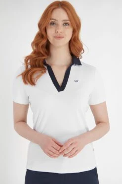 Calvin Klein Golf Canisteo White Polo Shirt