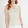 Calvin Klein Golf Cream Delaware Sleeveless Polo Shirt