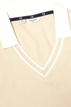 Calvin Klein Golf Cream Delaware Sleeveless Polo Shirt -Tienda Barata Deporte D68642s7