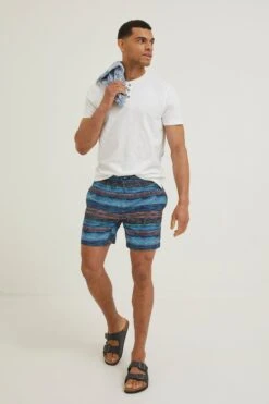FatFace Blue Trevose Scribble Swim Shorts 9 FatFace Blue Trevose Scribble Swim Shorts -Tienda Barata Deporte D70269s3