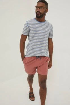 FatFace Orange Trevose Plain Swim Shorts