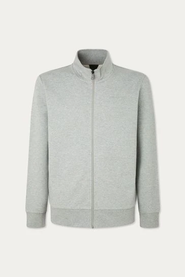 Hackett London Mens Grey Zip Through Sweatshirt 3 Hackett London Mens Grey Zip Through Sweatshirt - Imagen 3