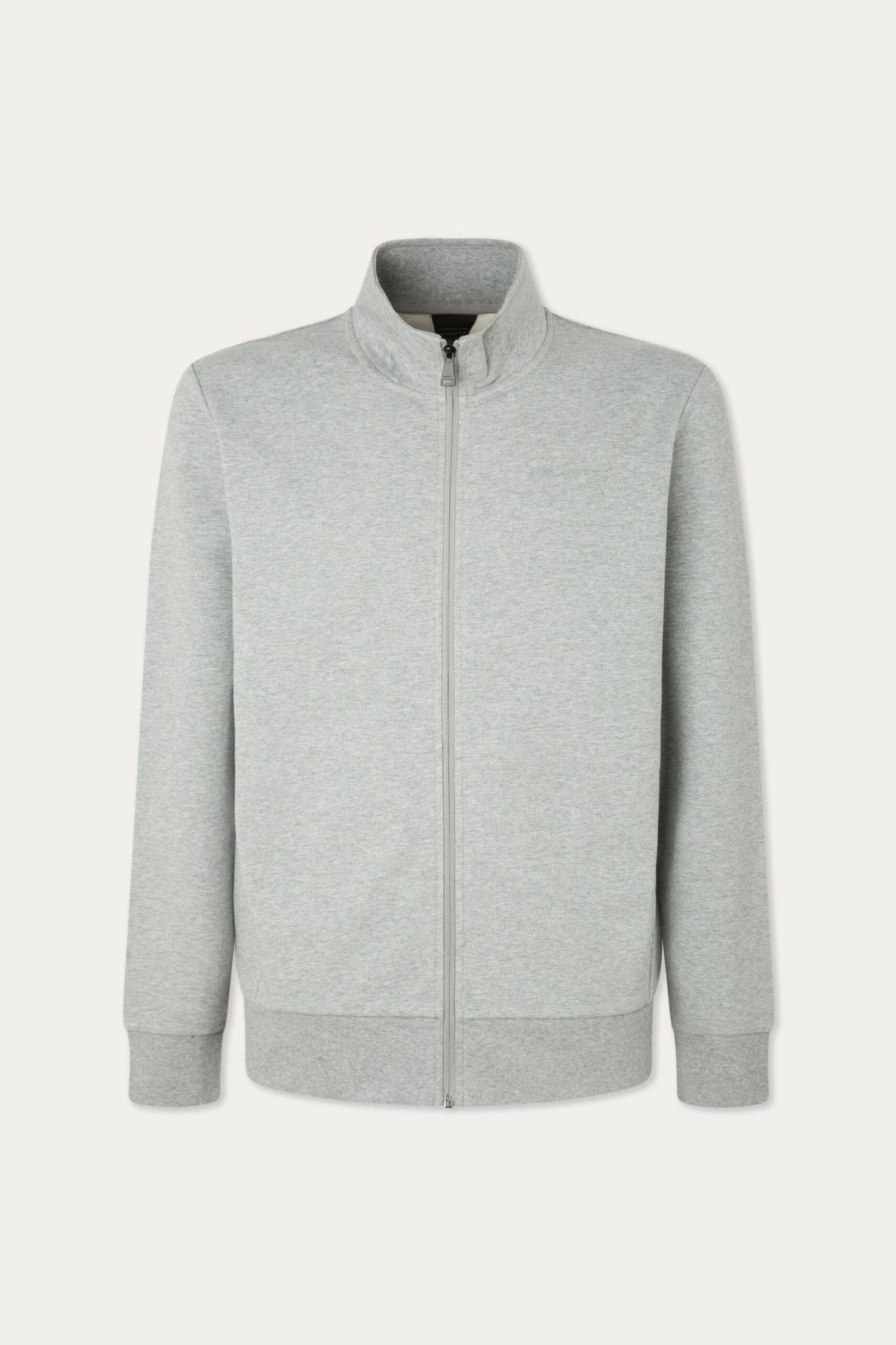 Hackett London Mens Grey Zip Through Sweatshirt 1 Hackett London Mens Grey Zip Through Sweatshirt