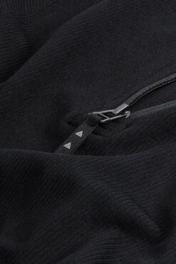 Next Black Seamless Ribbed Zip Neck Layer Top-Negro -Tienda Barata Deporte D71 567s7