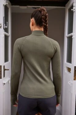 Next Khaki Seamless Ribbed Zip Neck Layer Top-Caqui 13 Next Khaki Seamless Ribbed Zip Neck Layer Top-Caqui -Tienda Barata Deporte D71 568s3
