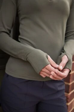 Next Khaki Seamless Ribbed Zip Neck Layer Top-Caqui 15 Next Khaki Seamless Ribbed Zip Neck Layer Top-Caqui -Tienda Barata Deporte D71 568s5