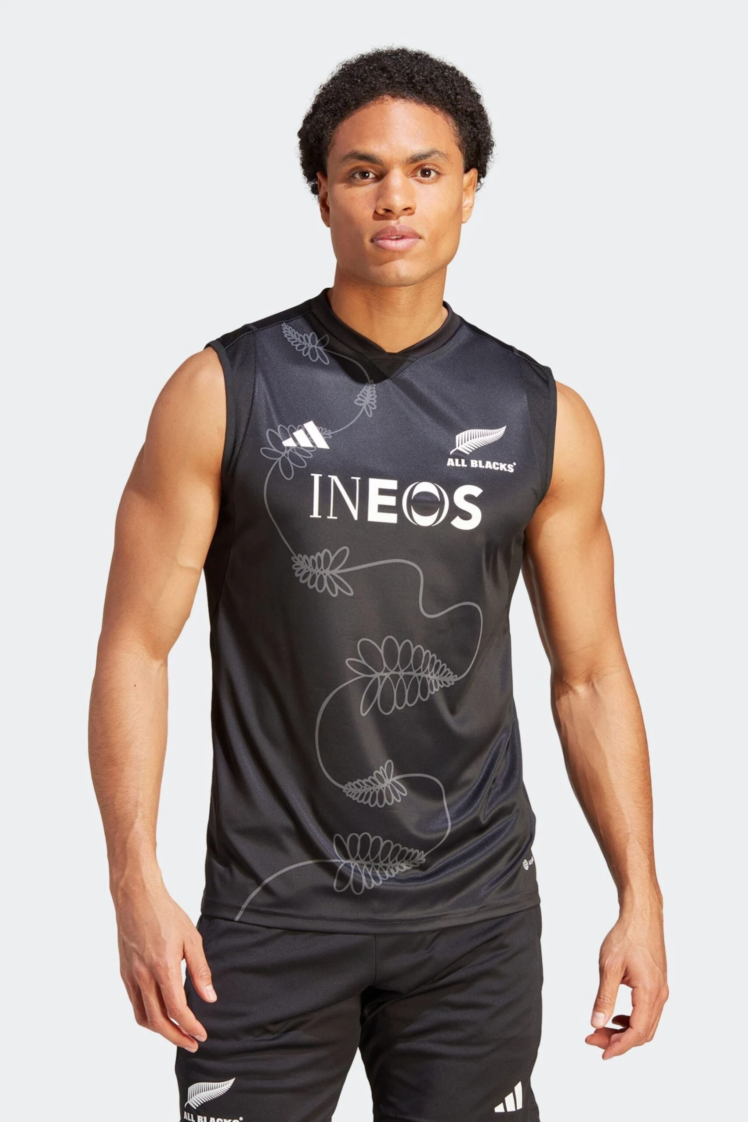 Adidas Black Performance All Blacks Rugby Performance Singlet 1 Adidas Black Performance All Blacks Rugby Performance Singlet