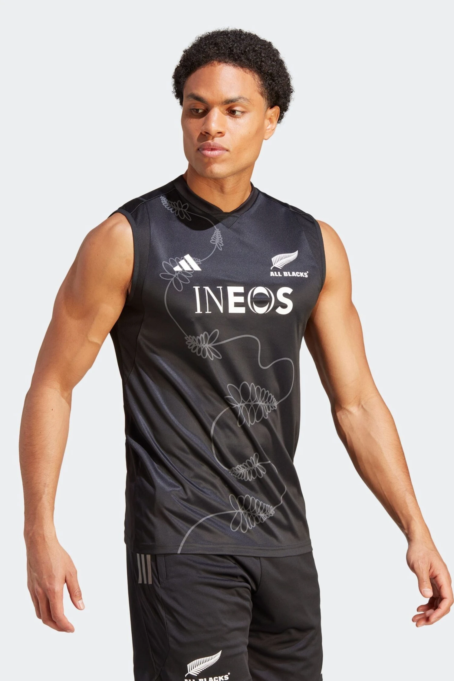 Adidas Black Performance All Blacks Rugby Performance Singlet 3 Adidas Black Performance All Blacks Rugby Performance Singlet - Imagen 3
