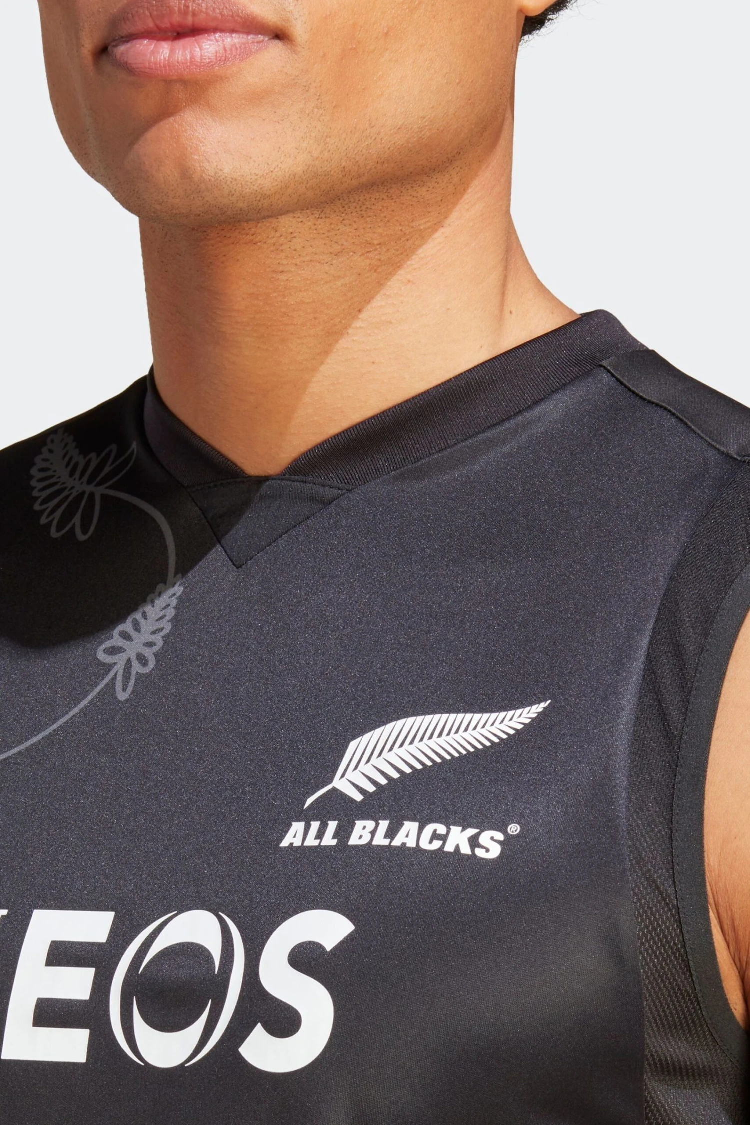 Adidas Black Performance All Blacks Rugby Performance Singlet 6 Adidas Black Performance All Blacks Rugby Performance Singlet - Imagen 6