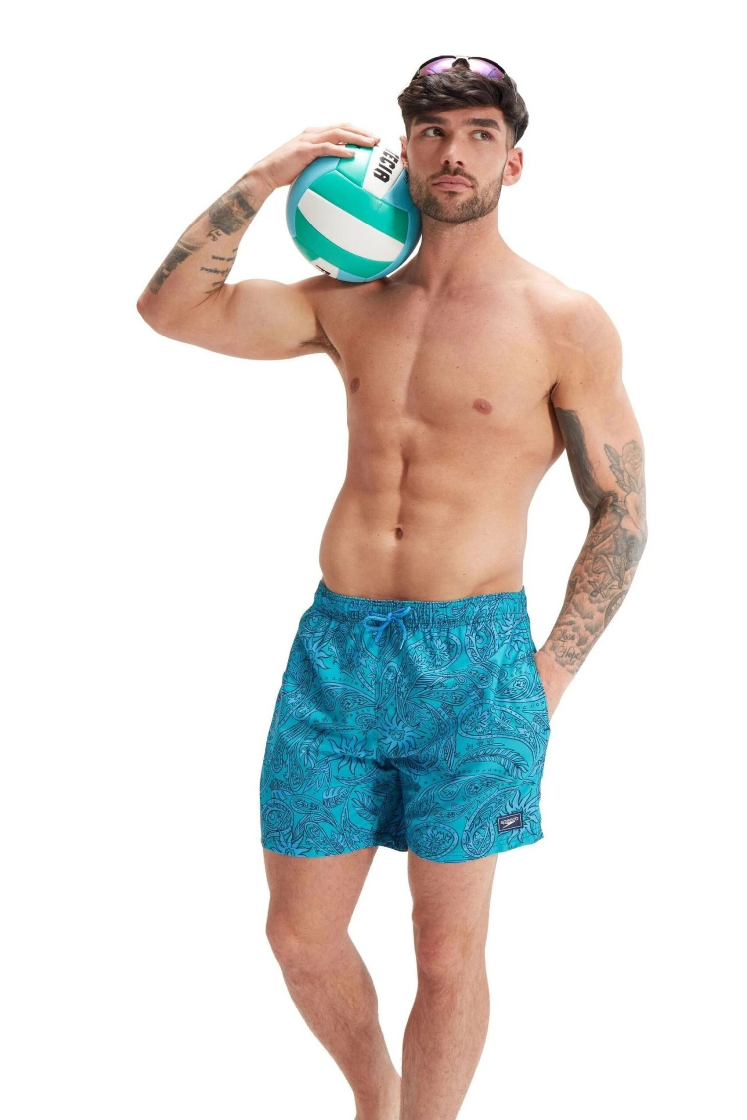 Speedo Navy Printed Leisure 16" Mens Watershorts 1 Speedo Navy Printed Leisure 16" Mens Watershorts