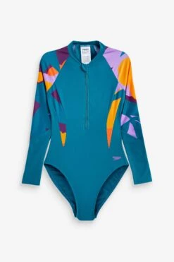 Speedo Womens Green/Orange Long Sleeve Swimsuit 15 Speedo Womens Green/Orange Long Sleeve Swimsuit -Tienda Barata Deporte D74075s7