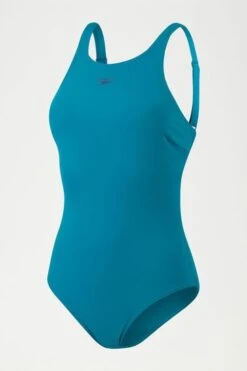 Speedo Womens Green Shaping Enlace Swimsuit -Tienda Barata Deporte D74089