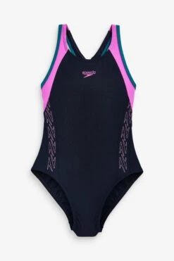 Speedo Womens Navy/Purple HyperBoom Flyback Swimsuit 16 Speedo Womens Navy/Purple HyperBoom Flyback Swimsuit -Tienda Barata Deporte D74101s8