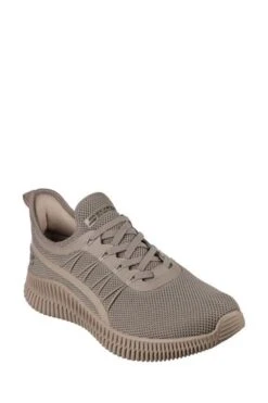 Skechers Brown Mens Bobs Geo Trainers -Tienda Barata Deporte D78174