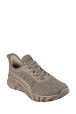 Skechers Brown Mens Bobs Geo Trainers