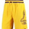 Nike Yellow Fanatics Los Angeles Lakers Nike Courtside Fleece Shorts - Amarillo