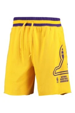 Nike Yellow Fanatics Los Angeles Lakers Nike Courtside Fleece Shorts - Amarillo