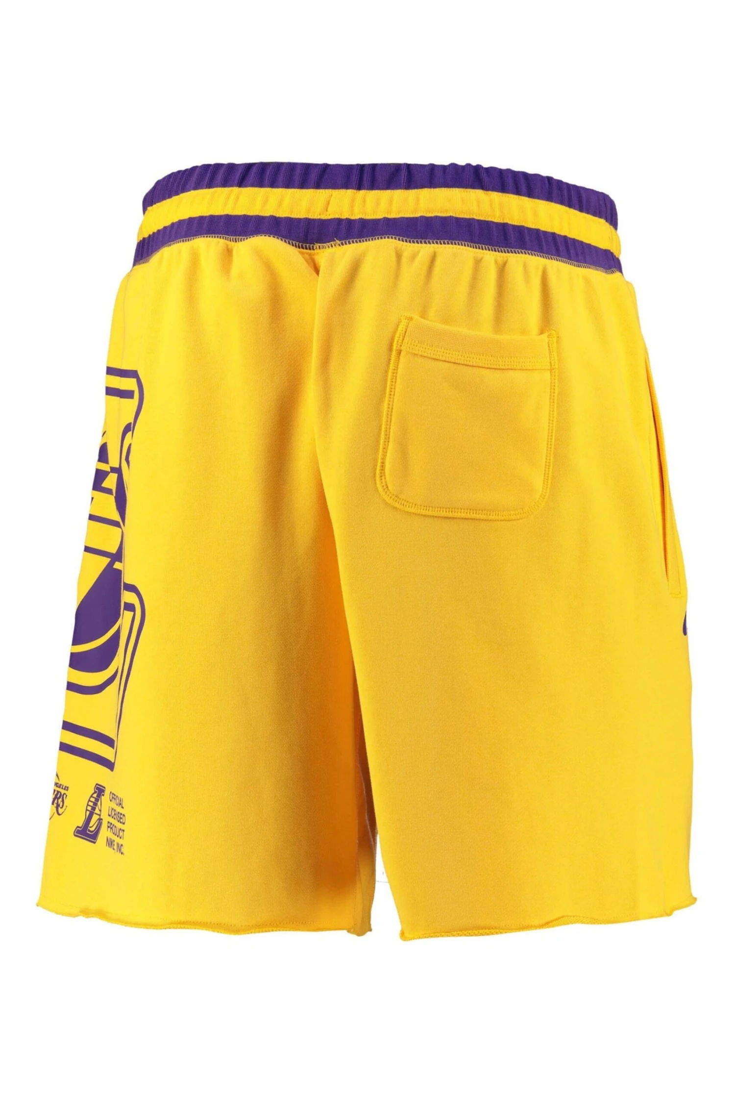 Nike Yellow Fanatics Los Angeles Lakers Nike Courtside Fleece Shorts - Amarillo 2 Nike Yellow Fanatics Los Angeles Lakers Nike Courtside Fleece Shorts - Amarillo - Imagen 2