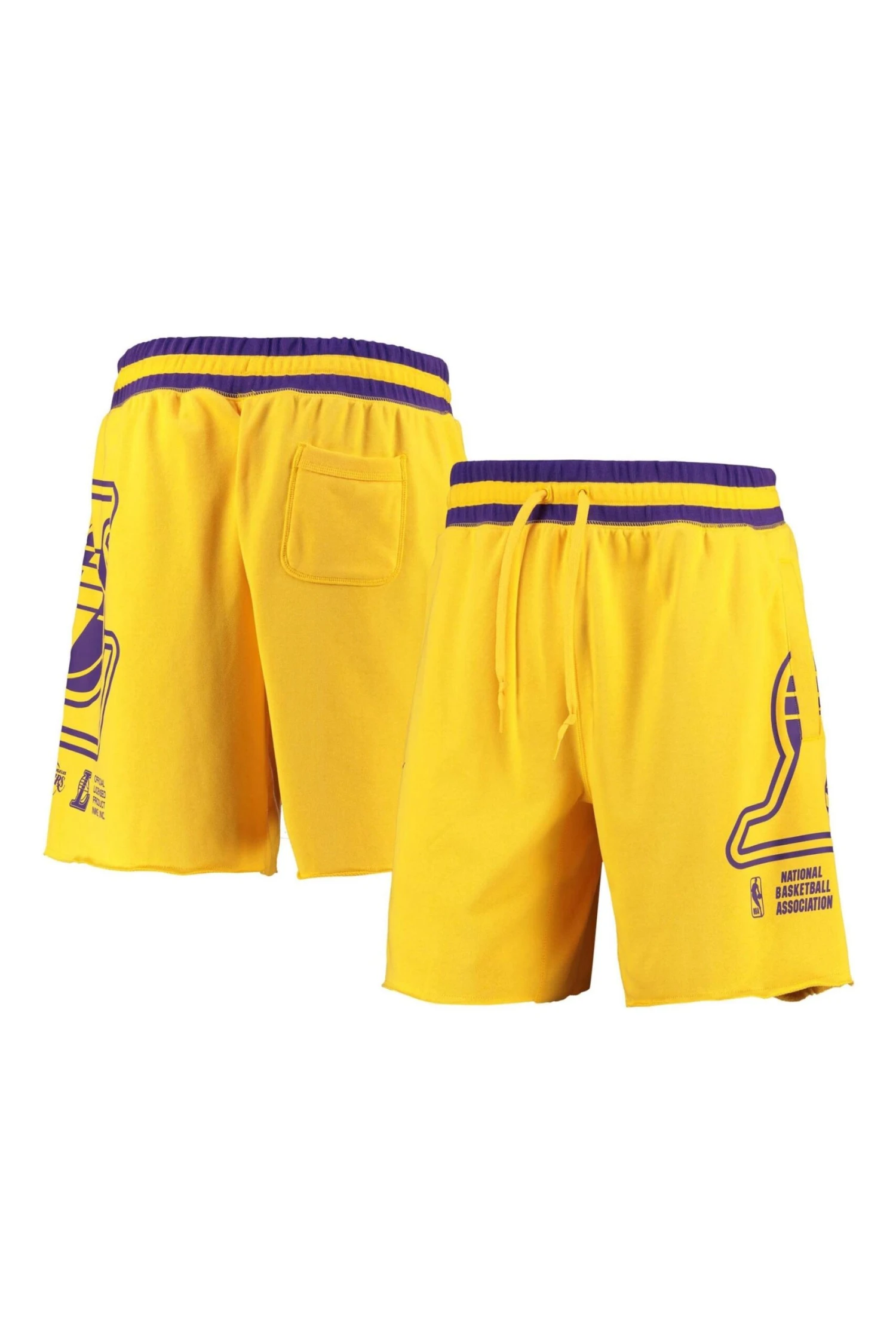 Nike Yellow Fanatics Los Angeles Lakers Nike Courtside Fleece Shorts - Amarillo 3 Nike Yellow Fanatics Los Angeles Lakers Nike Courtside Fleece Shorts - Amarillo - Imagen 3