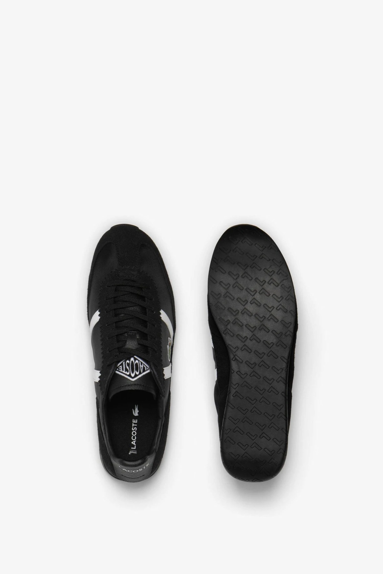 Lacoste Mens Low Pro Vintage Black Trainers 3 Lacoste Mens Low Pro Vintage Black Trainers - Imagen 3