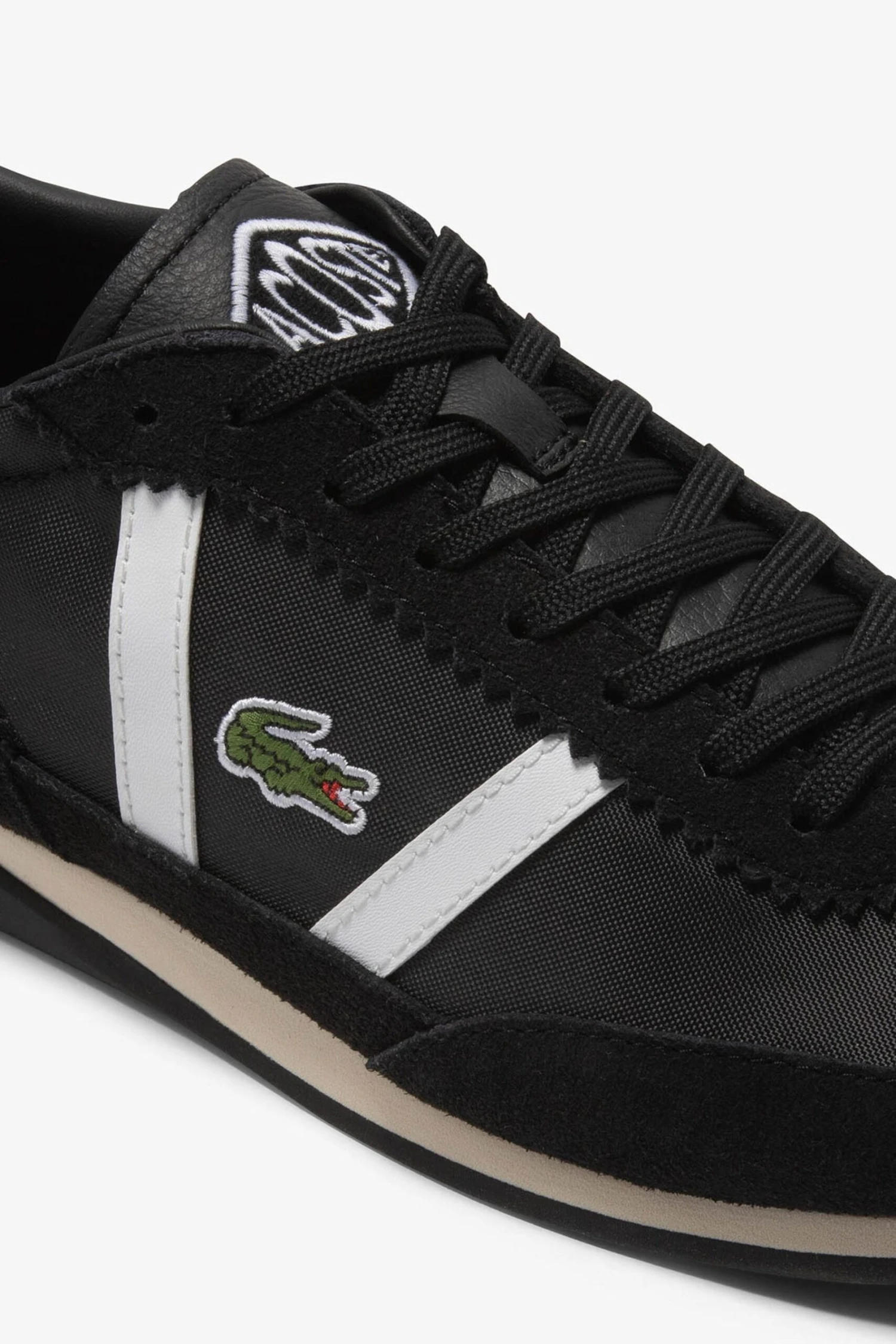 Lacoste Mens Low Pro Vintage Black Trainers 4 Lacoste Mens Low Pro Vintage Black Trainers - Imagen 4