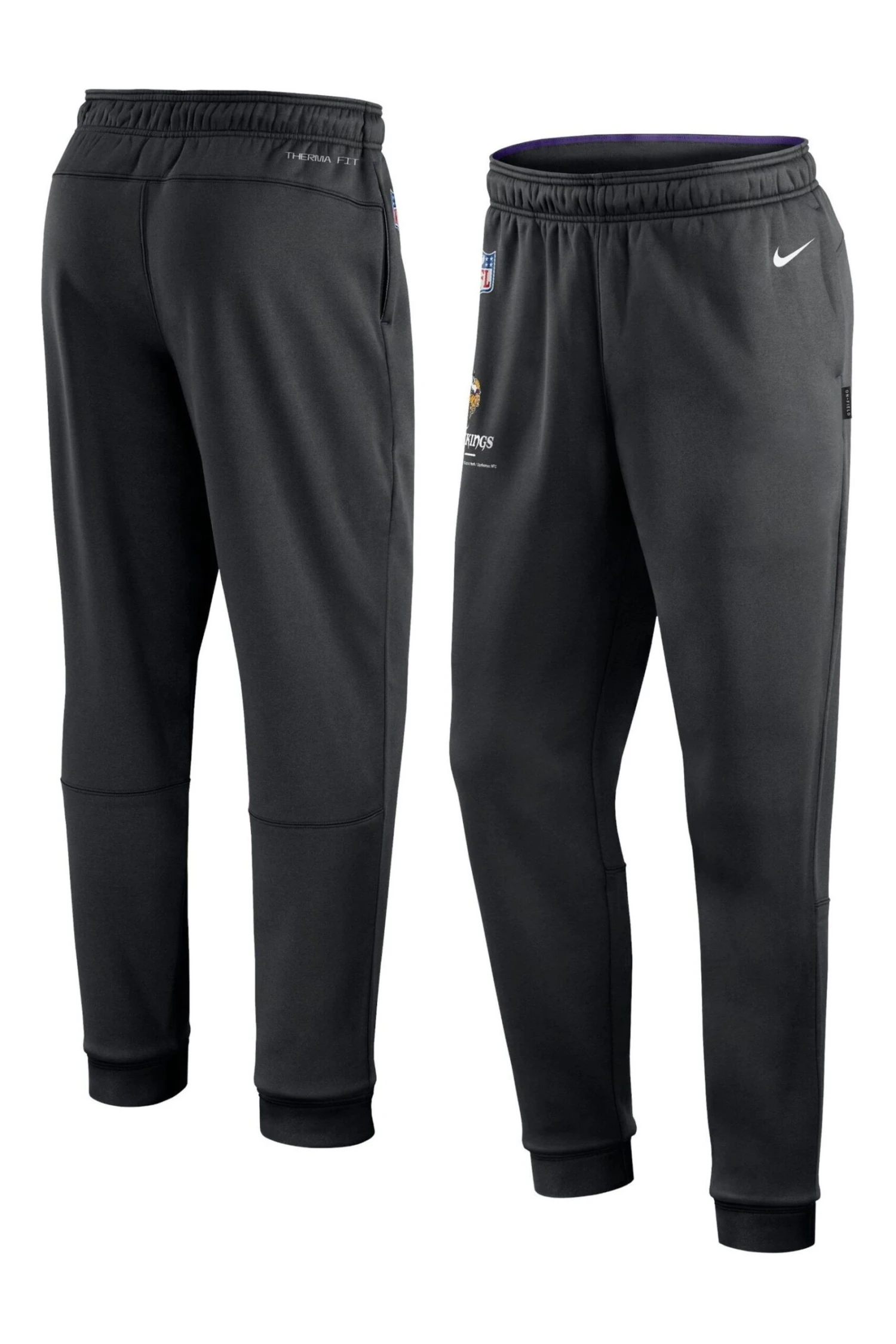 Nike Black Fanatics Minnesota Vikings Sideline Nike Therma Fleece Pants 3 Nike Black Fanatics Minnesota Vikings Sideline Nike Therma Fleece Pants - Imagen 3