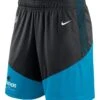 Nike Blue Fanatics Carolina Panthers Nike On-field Sideline Dri-Fit Knit Shorts