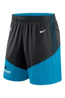 Nike Blue Fanatics Carolina Panthers Nike On-field Sideline Dri-Fit Knit Shorts