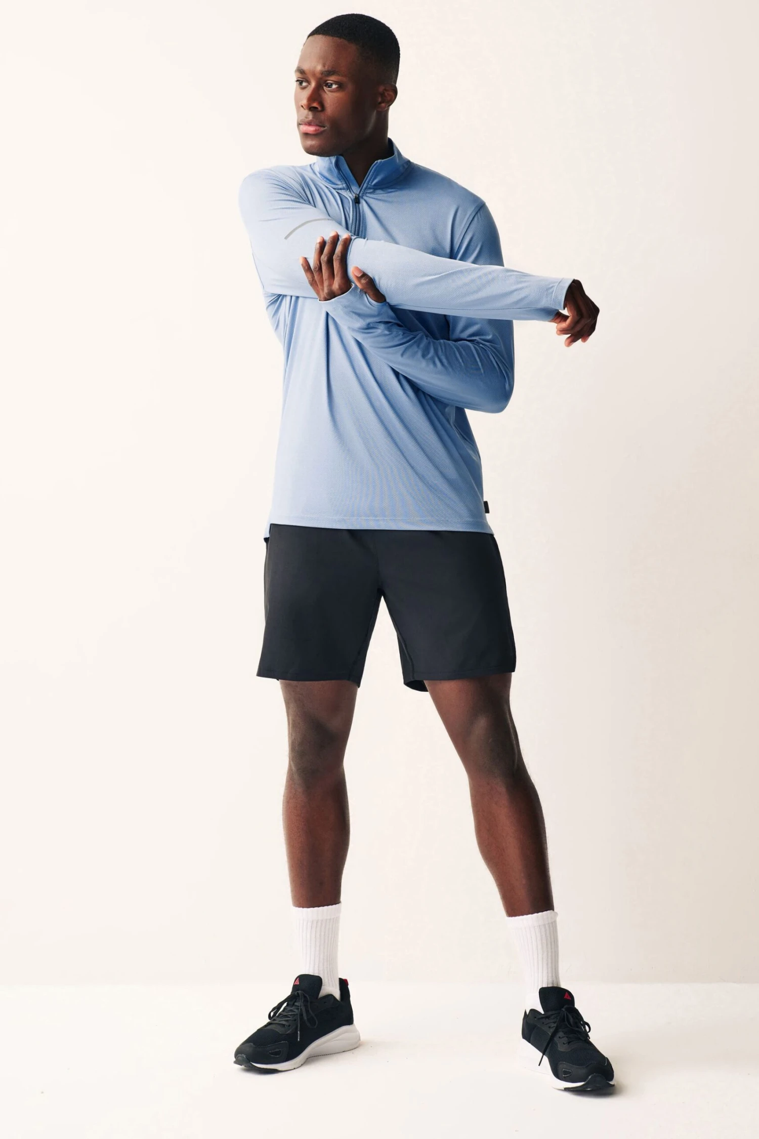 Next Blue Long Sleeve Quarter Zip Golf Top-Azul 2 Next Blue Long Sleeve Quarter Zip Golf Top-Azul - Imagen 2