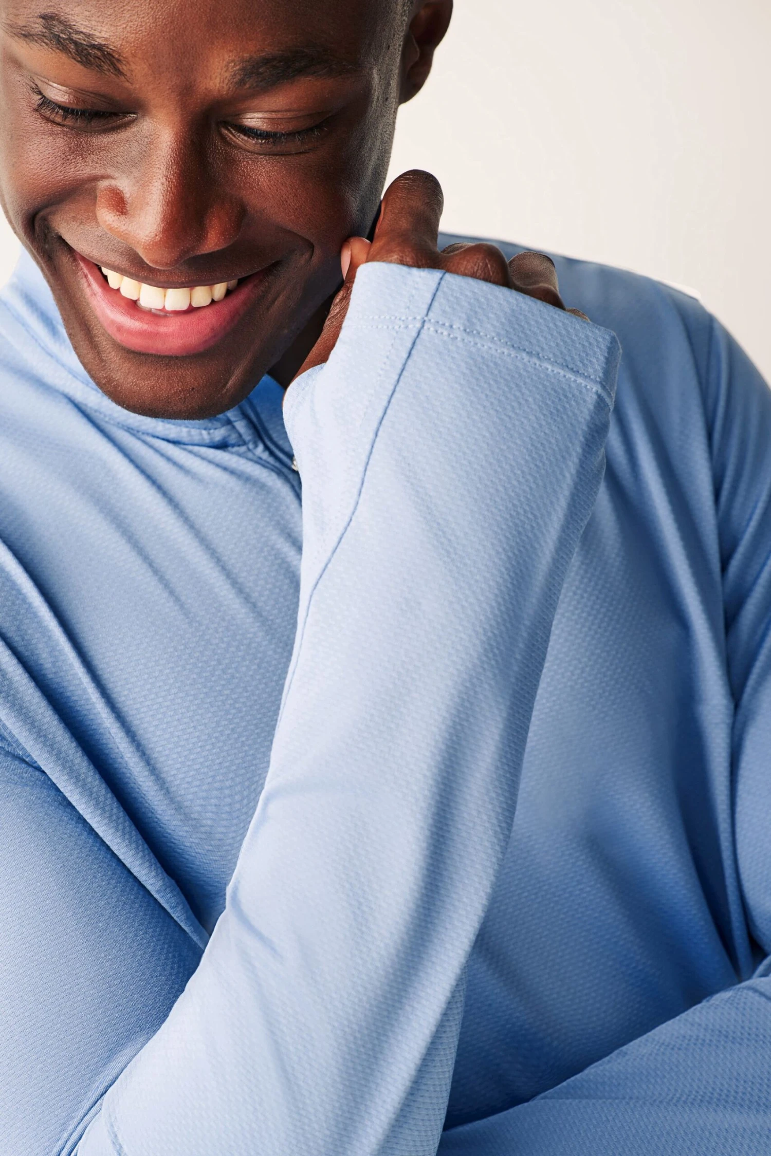 Next Blue Long Sleeve Quarter Zip Golf Top-Azul 5 Next Blue Long Sleeve Quarter Zip Golf Top-Azul - Imagen 5