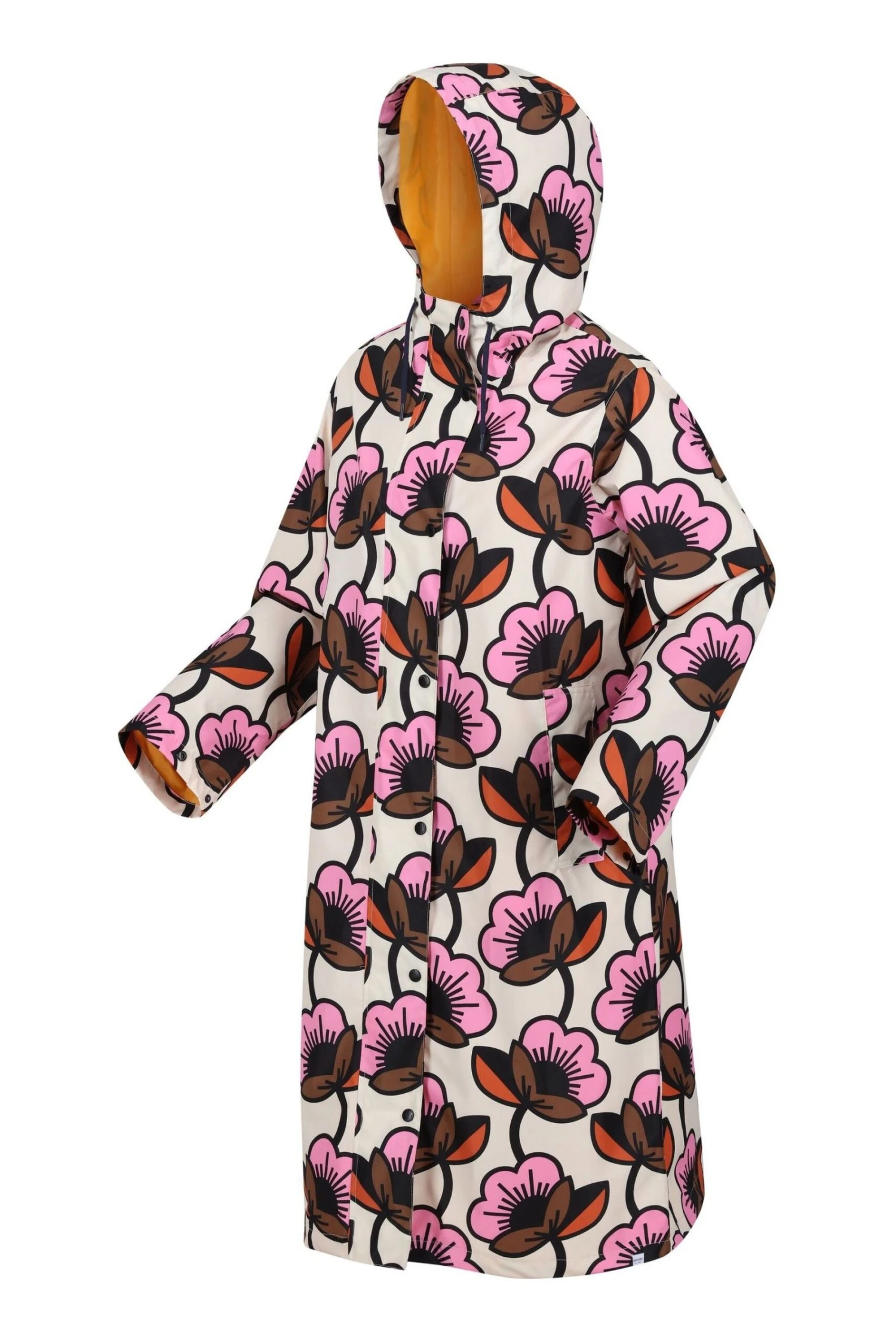 Regatta Orla Kiely Waterproof Mac Jacket-Rosa 12 Regatta Orla Kiely Waterproof Mac Jacket-Rosa - Imagen 12