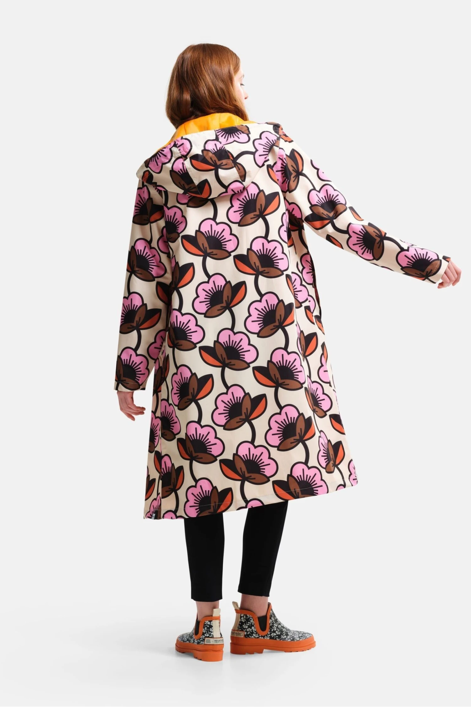 Regatta Orla Kiely Waterproof Mac Jacket-Rosa 2 Regatta Orla Kiely Waterproof Mac Jacket-Rosa - Imagen 2