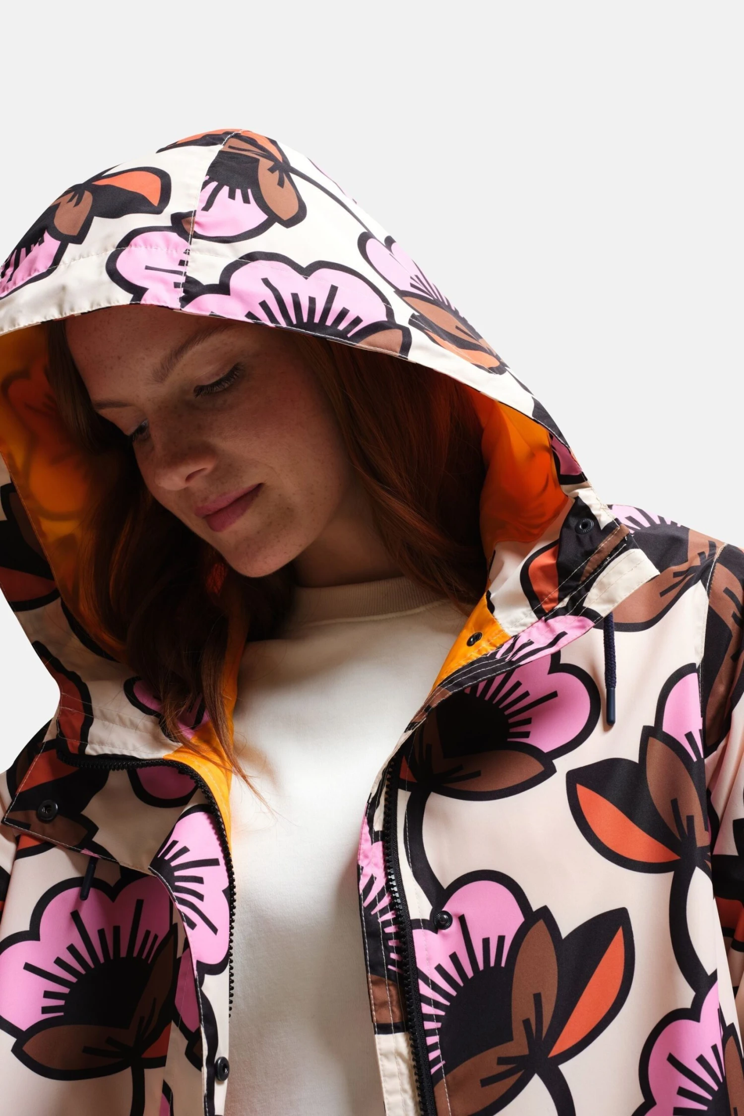 Regatta Orla Kiely Waterproof Mac Jacket-Rosa 6 Regatta Orla Kiely Waterproof Mac Jacket-Rosa - Imagen 6