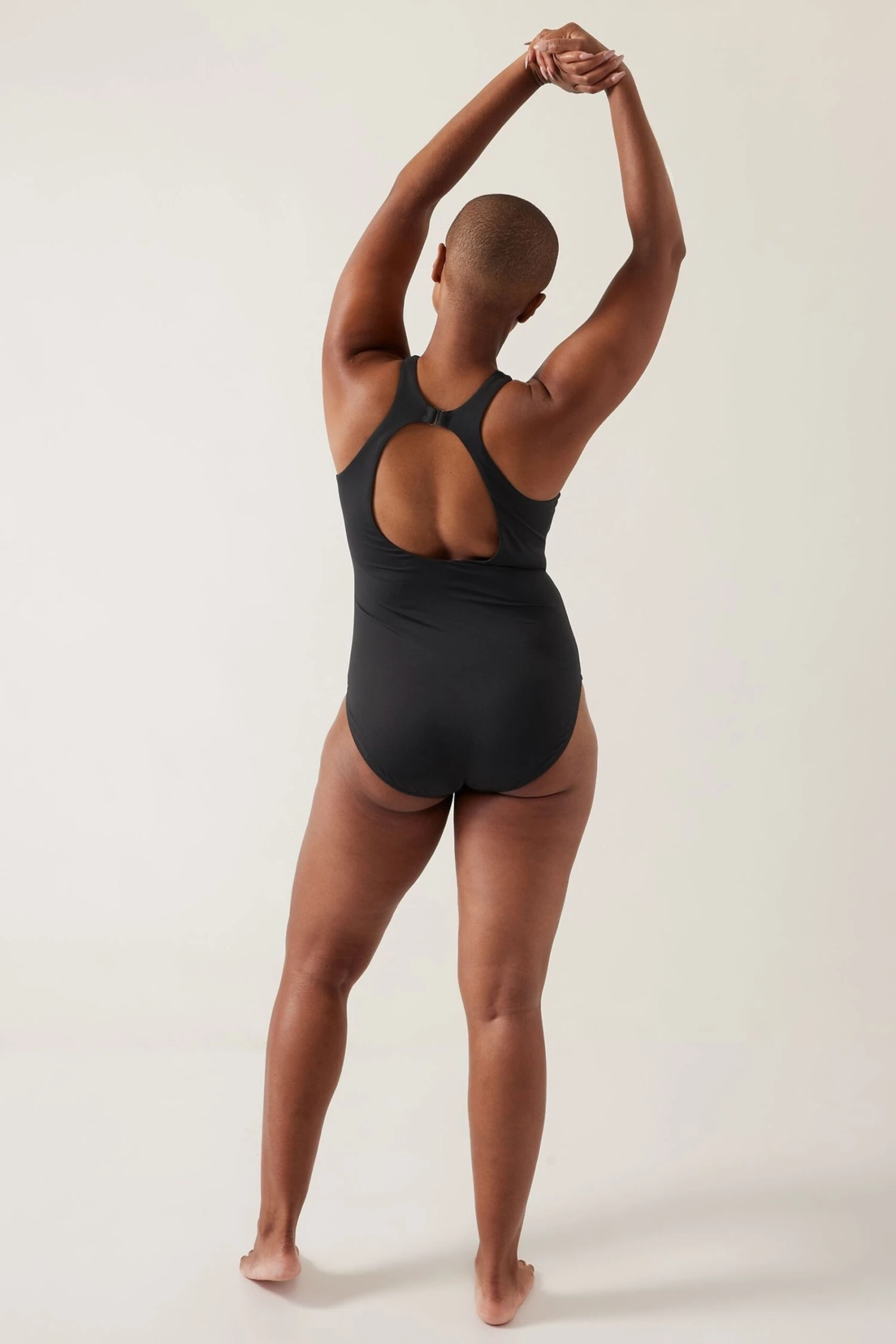 Athleta Black High Neck Back Detail Swimsuit 4 Athleta Black High Neck Back Detail Swimsuit - Imagen 4