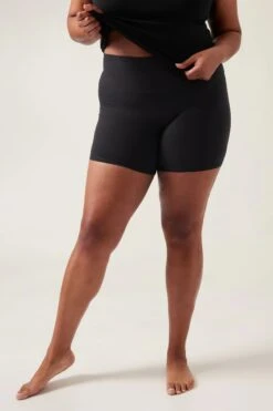 Athleta Black Transcend 5 Inch Mid Rise Cycle Shorts -Tienda Barata Deporte K41907s4