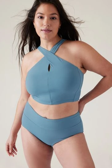 Athleta Black D-DD Cup Crossed Bikini Top-Negro 5 Athleta Black D-DD Cup Crossed Bikini Top-Negro - Imagen 5