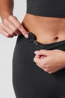 Athleta Black Transcend 5 Inch Mid Rise Cycling Shorts -Tienda Barata Deporte K41938s6