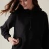 Athleta Cream Breathable Hoodie-Crema