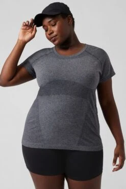 Athleta Grey Momentum Seamless Heather Top 9 Athleta Grey Momentum Seamless Heather Top -Tienda Barata Deporte K59020