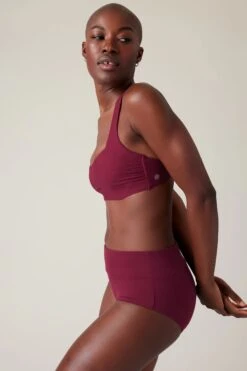 Athleta Brown Square Neck Bra Cup Bikini Top -Tienda Barata Deporte K59026s4
