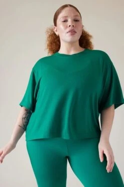 Athleta Grey Bliss Crew Neck Sweat Top-Gris -Tienda Barata Deporte K59048