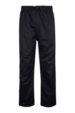 Mountain Warehouse Black Downpour Mens Waterproof Trousers - Short Length